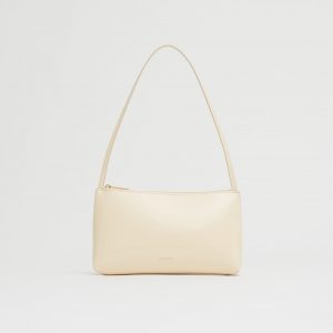 Mansurgavriel Gaia Shoulder Bag - Crema/Ebony