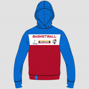 Viva10 SSSA BASKETBALL EVENT HOODIE SKY W RED