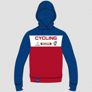 Viva10 SSSA CYCLING EVENT HOODIE NAVY RED WH