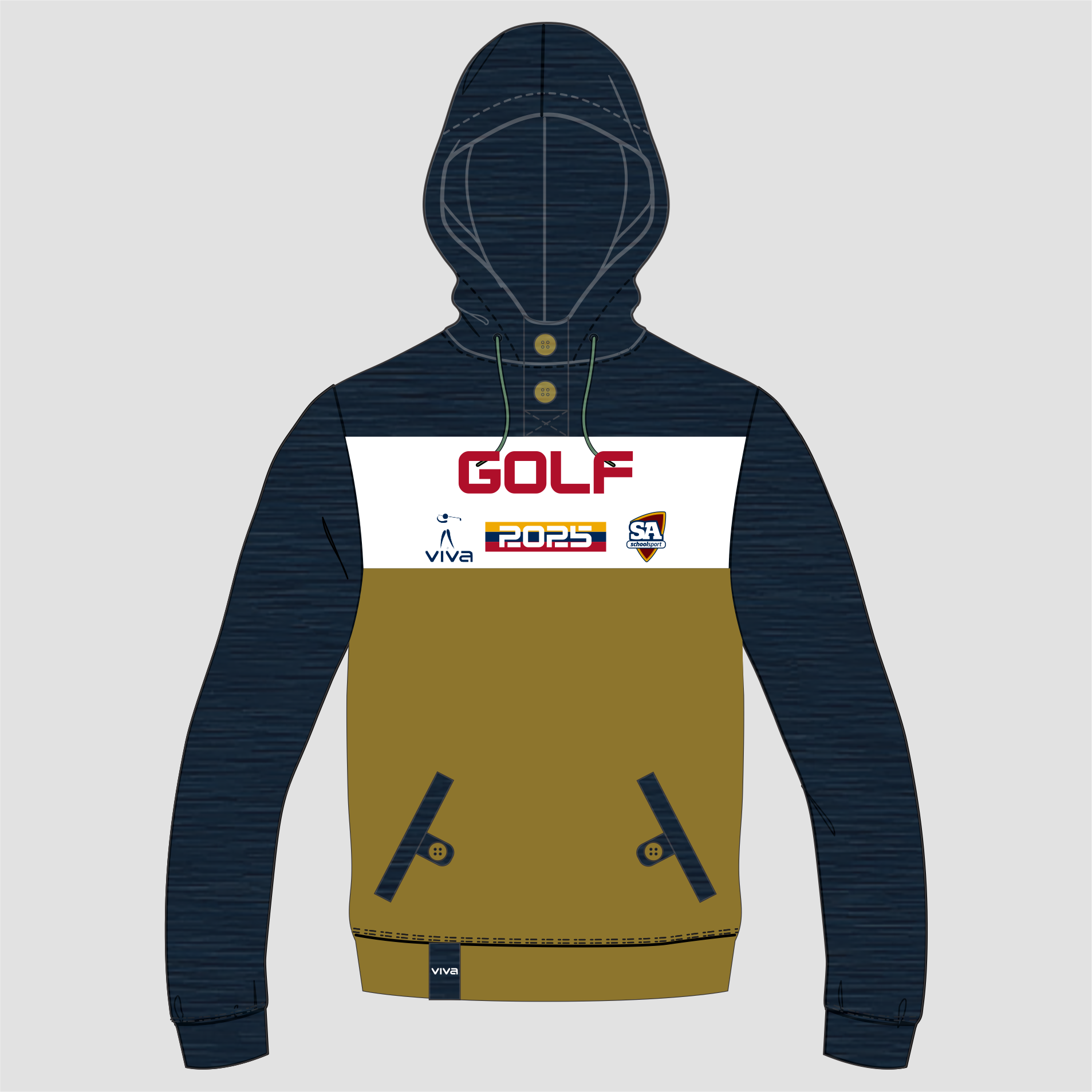 Viva10 SSSA GOLF EVENT HOODIE BEIGE