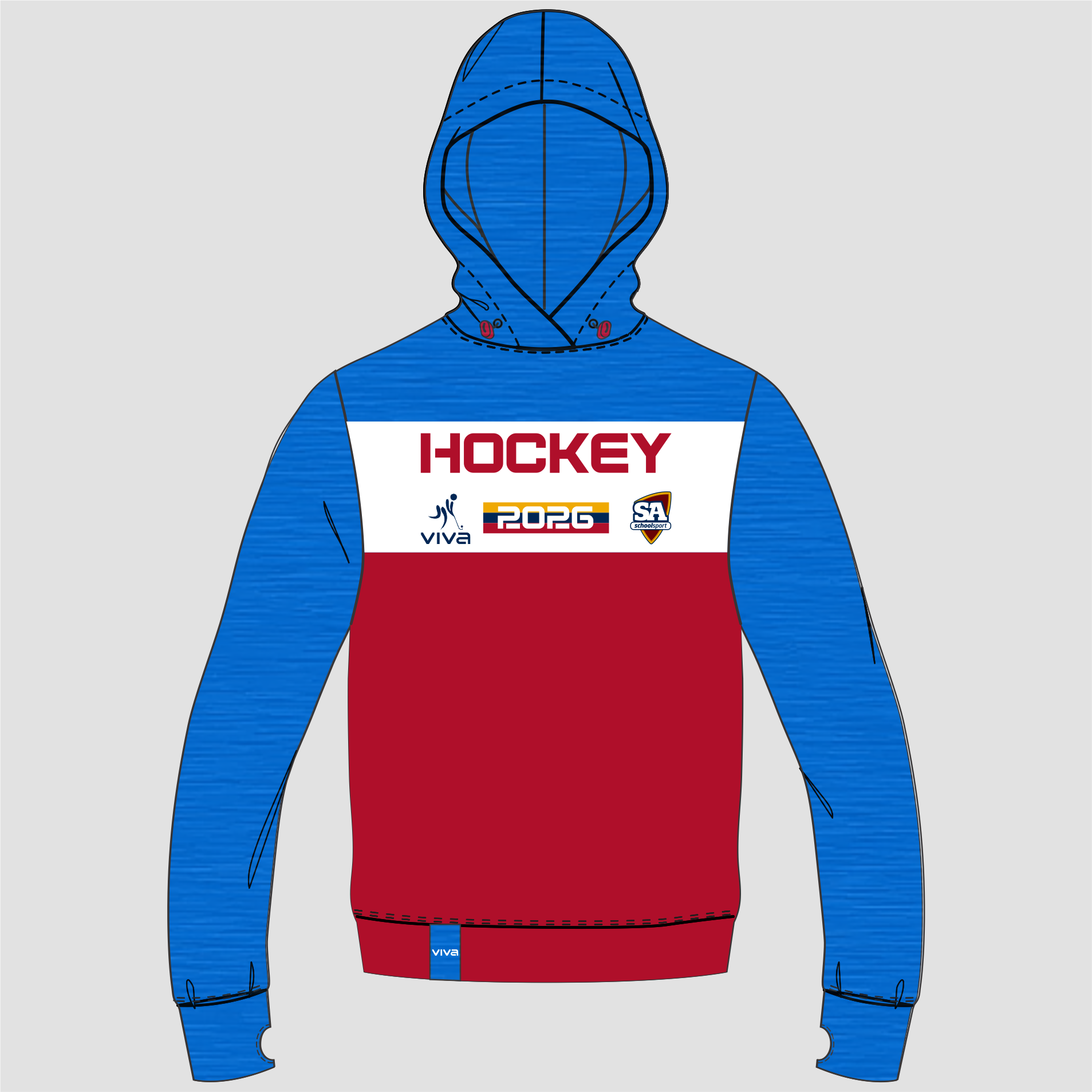 Viva10 SSSA HOCKEY EVENT HOODIE SKY ADULTS
