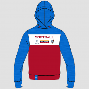 Viva10 SSSA SOFTBALL EVENT HOODIE SKY RED WH