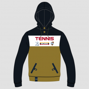 Viva10 SSSA TENNIS EVENT HOODIE BEIGE ADULTS