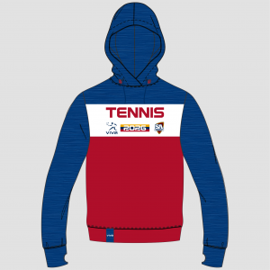 Viva10 SSSA TENNIS EVENT HOODIE NAVY RED WH