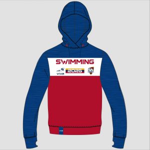 Viva10 SSSA SWIMMING EVENT HOODIE NAVY RED WH