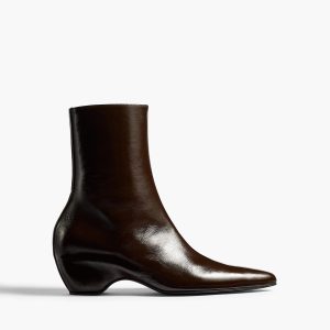 Khaite Sybil Ankle Boot in Cacao