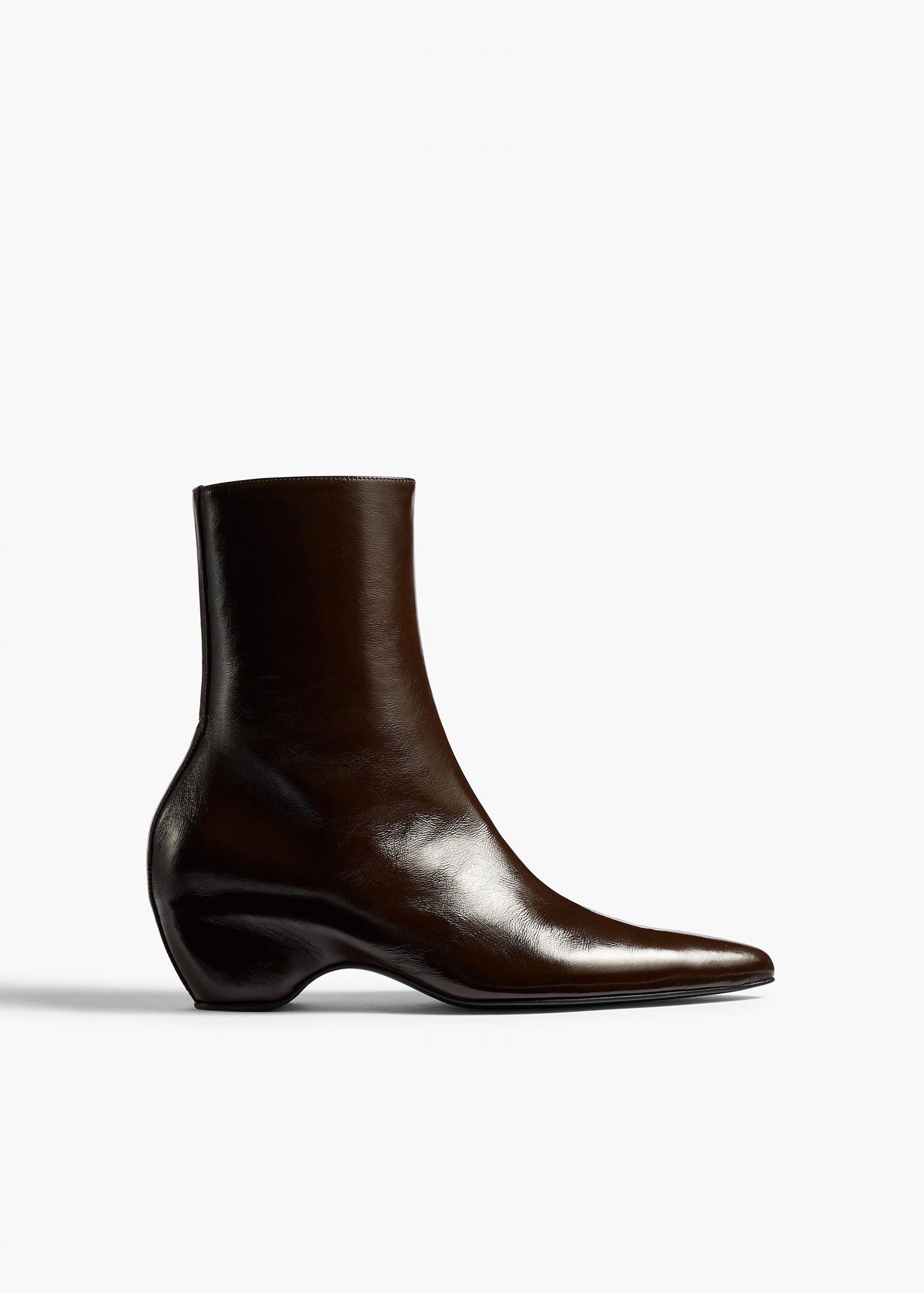 Khaite Sybil Ankle Boot in Cacao