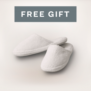 Bollandbranch FREE Turkish Ultra Plush Slippers - White - Large
