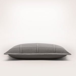 Bollandbranch Signature Modern Grid Quilted Sham - Stone