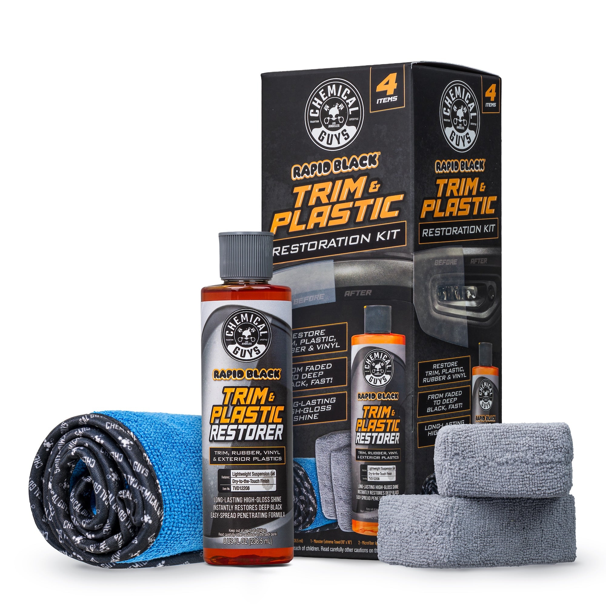 Chemical Guys Rapid Black Trim & Plastic Restoration Kit