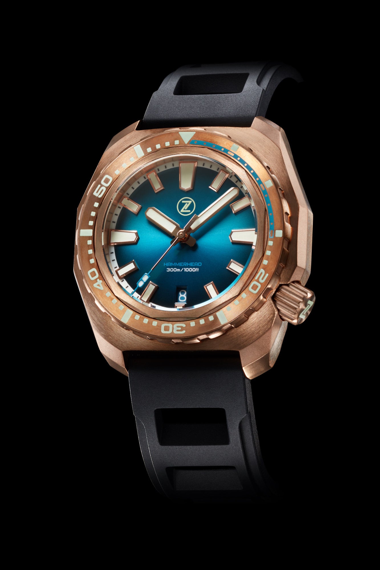 Zelos Hammerhead V3 300m Bronze 'Teal'