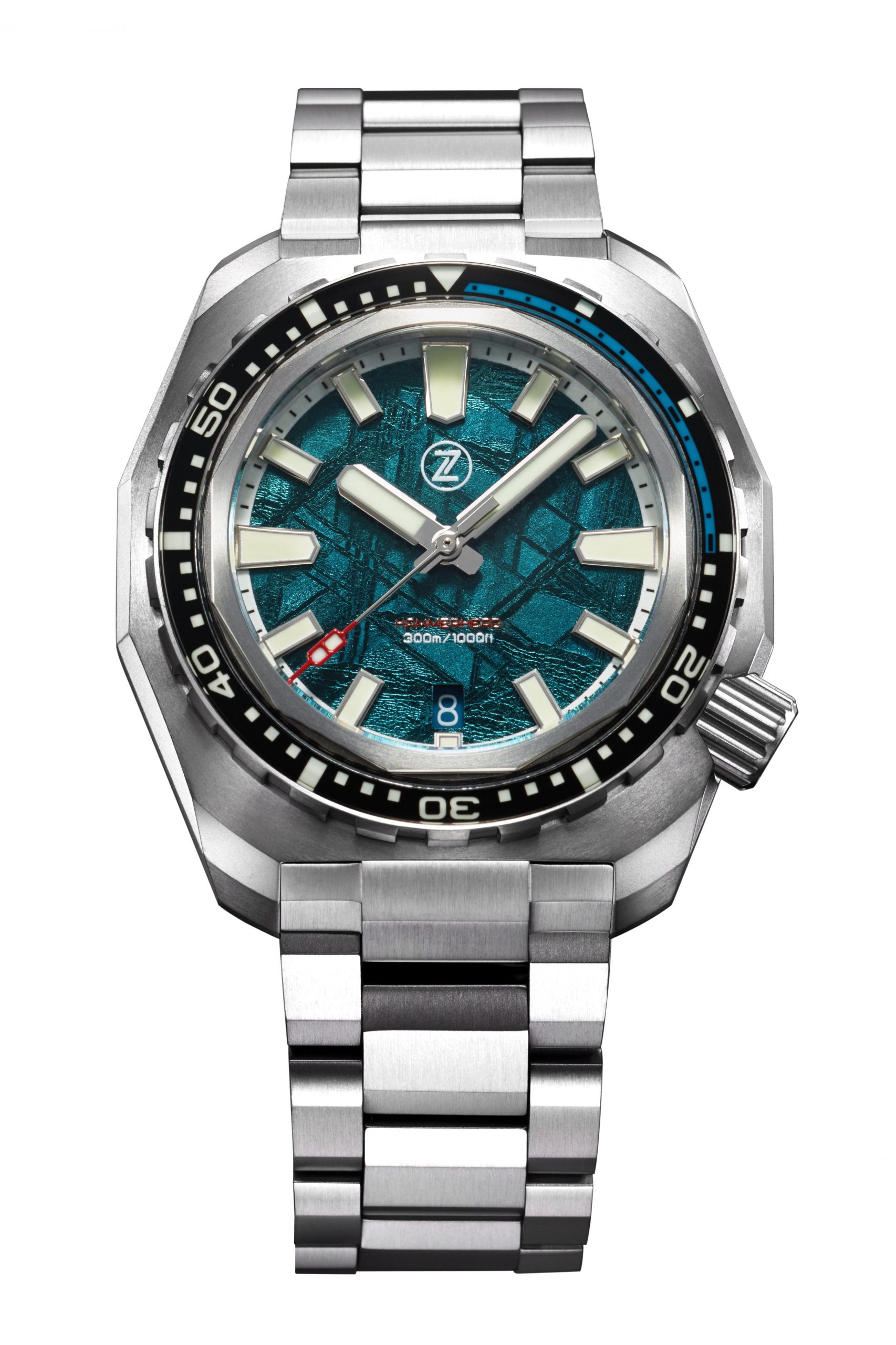 Zelos Hammerhead V3 300m Ti 'Teal Meteorite'