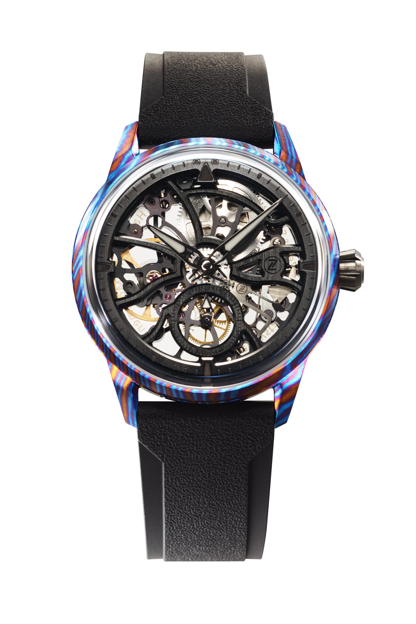 Zelos Skyraider 40 Skeleton Ti-Damascus