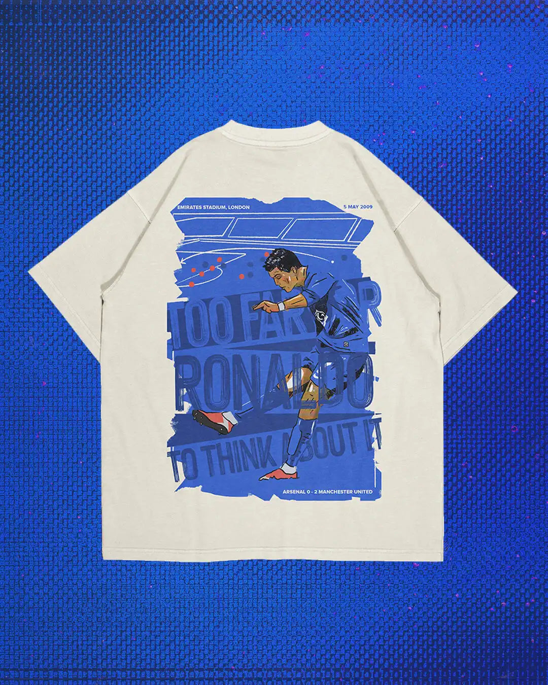 Shop Football Too Far For Ronaldo T-shirt