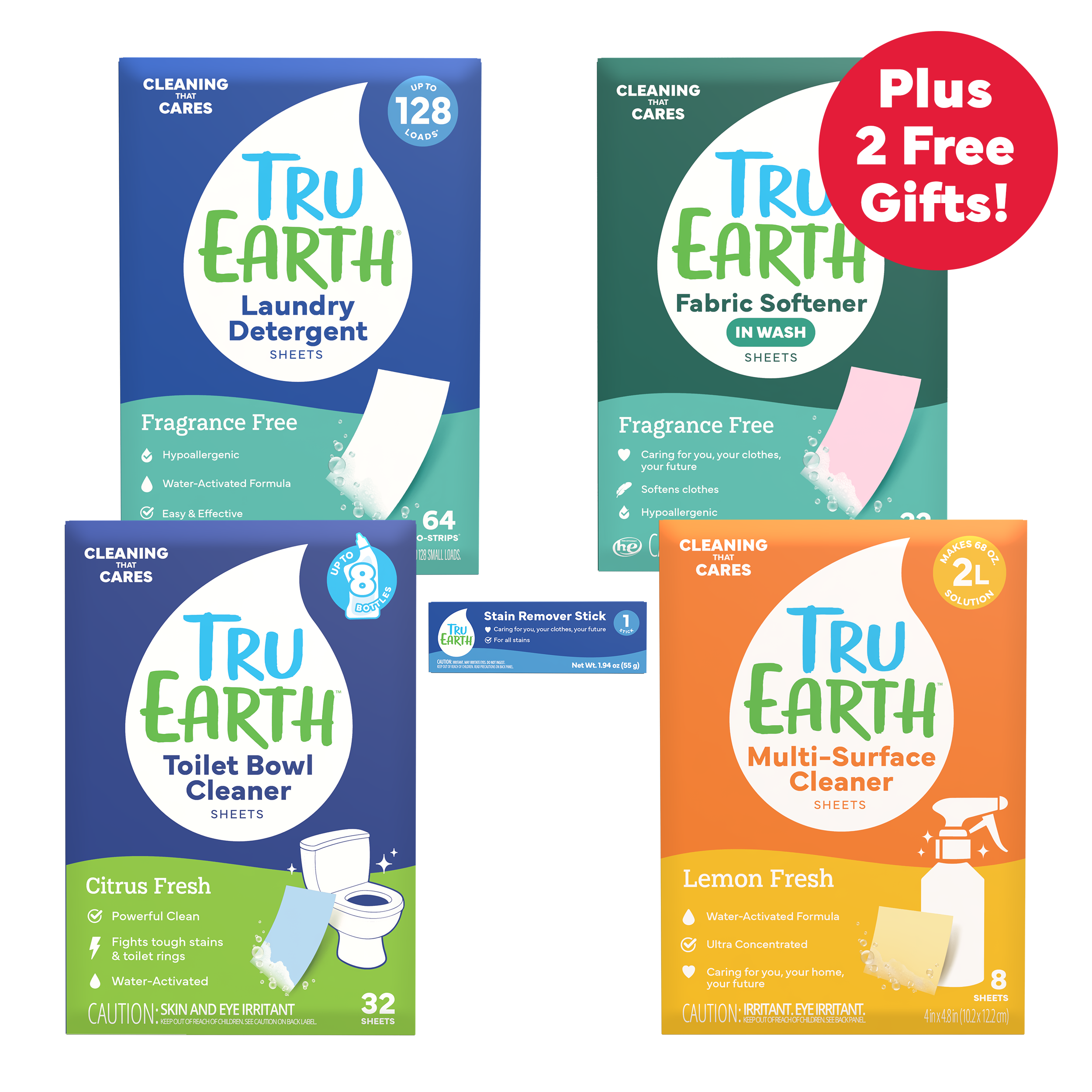 Tru Earth Home Essentials Bundle Fragrance-Free