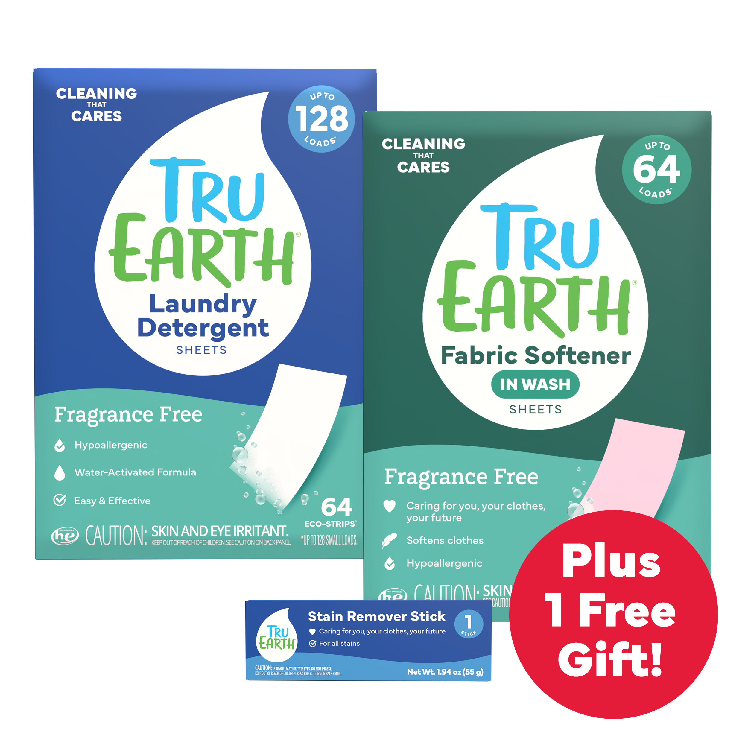 Tru Earth Laundry Starter Bundle Fragrance-Free