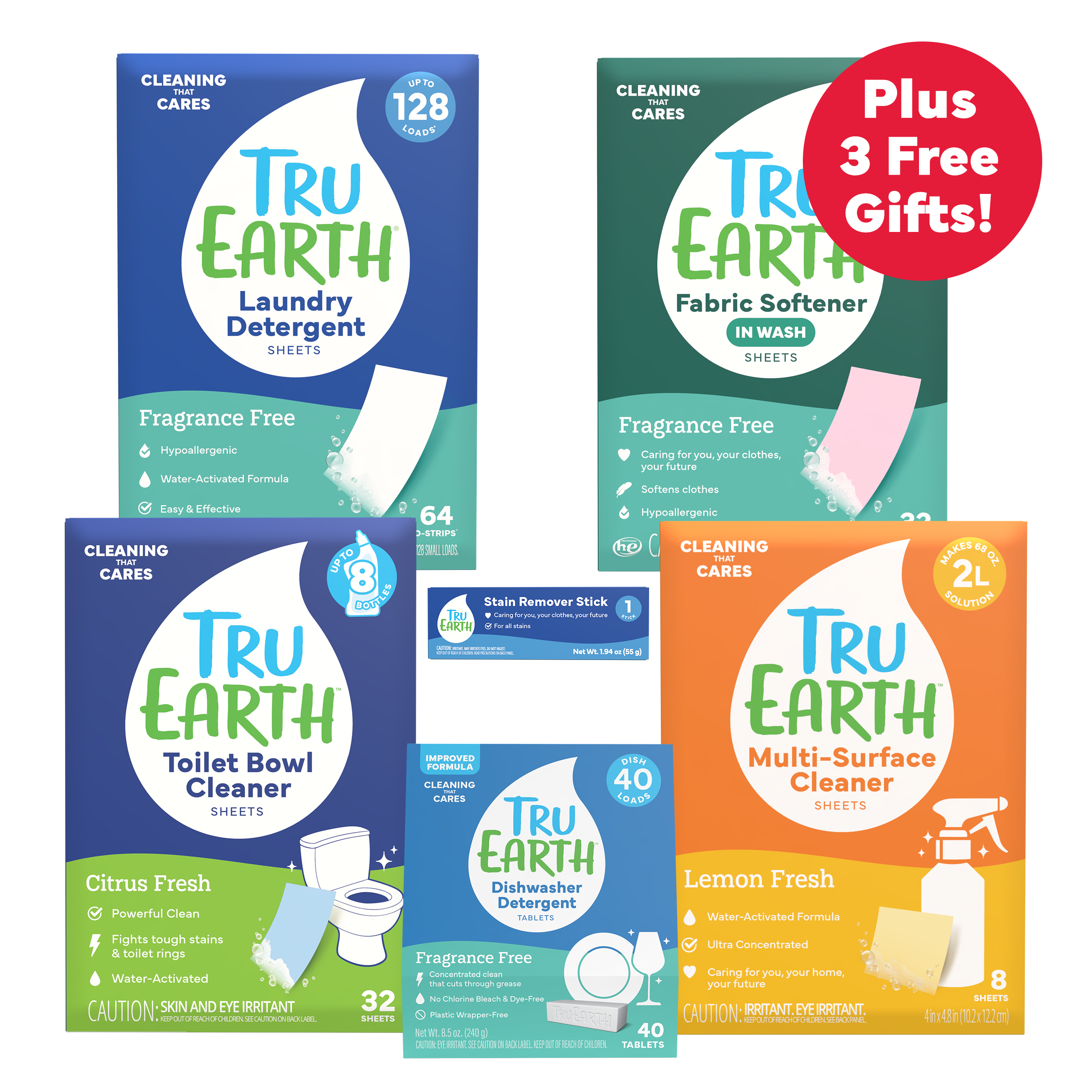Tru Earth Whole Home Bundle Frangrance-Free
