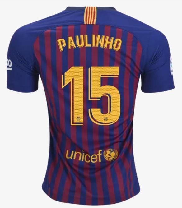 Soccer Point Barcelona Paulinho Home Jersey 2018/19