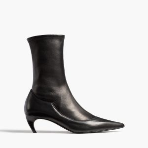 Khaite Valerie Mid-Calf Boot in Black