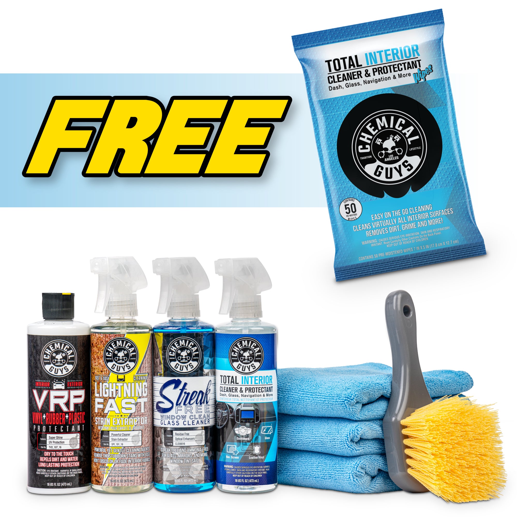 Chemical Guys Complete Interior Deep Clean & Protect Kit