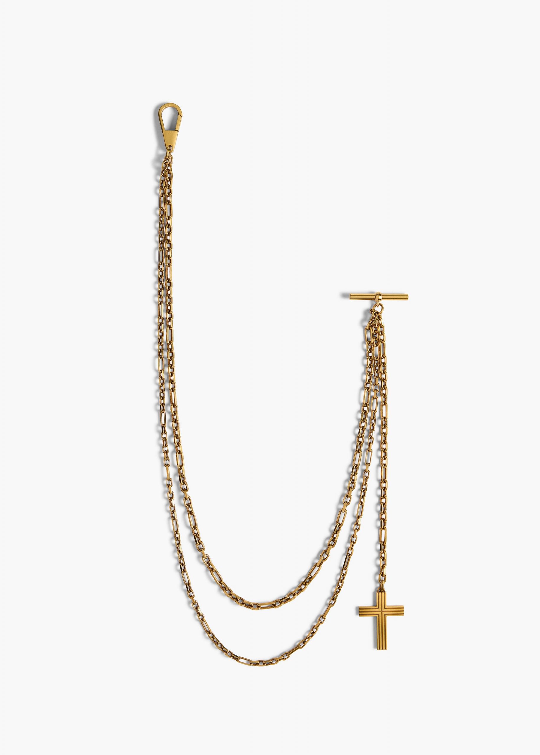 Khaite Wallet Chain in Antique Gold