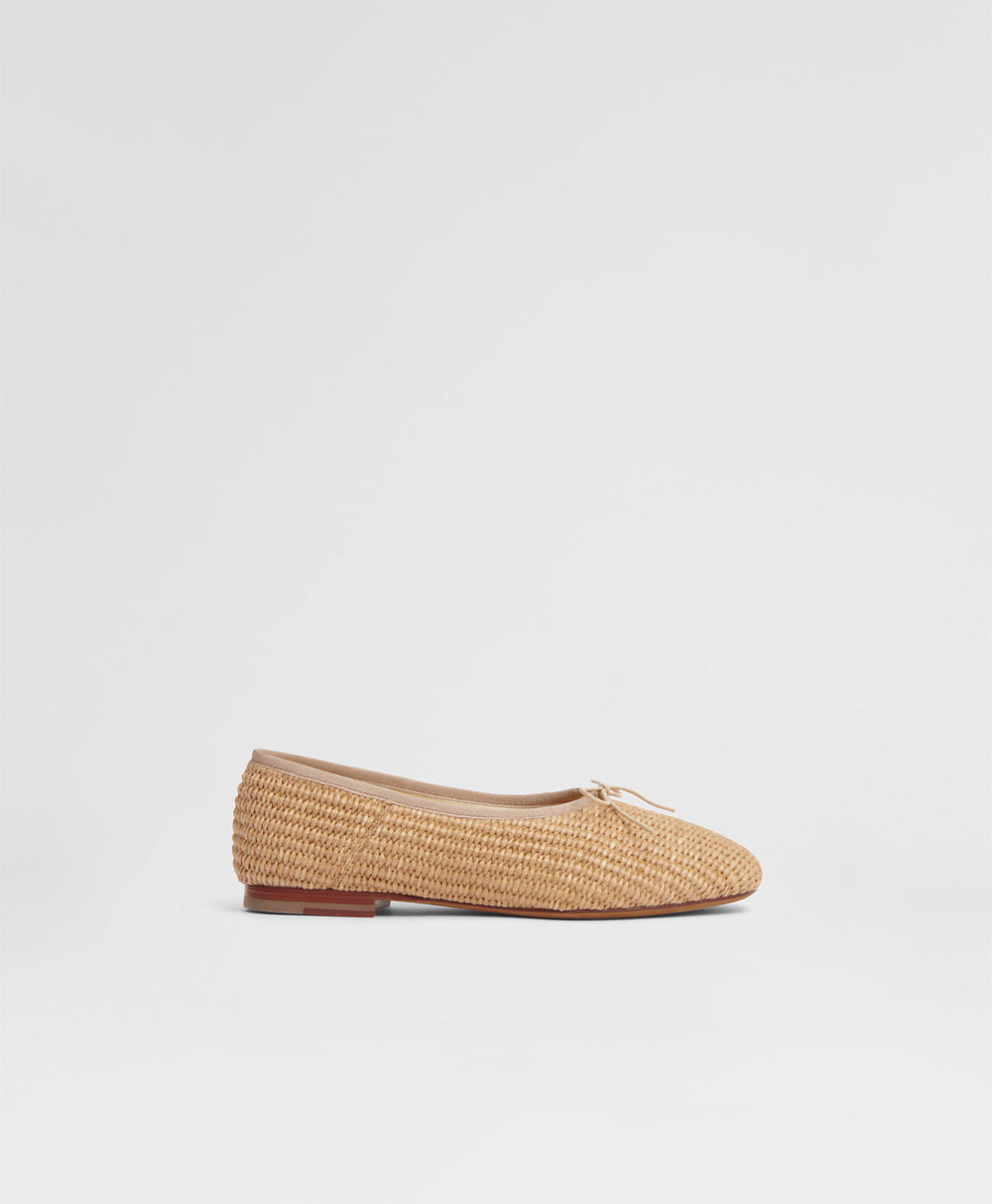 Mansurgavriel Dream Ballerina - Natural Raffia