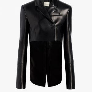 Khaite Worth Jacket in Black Leather