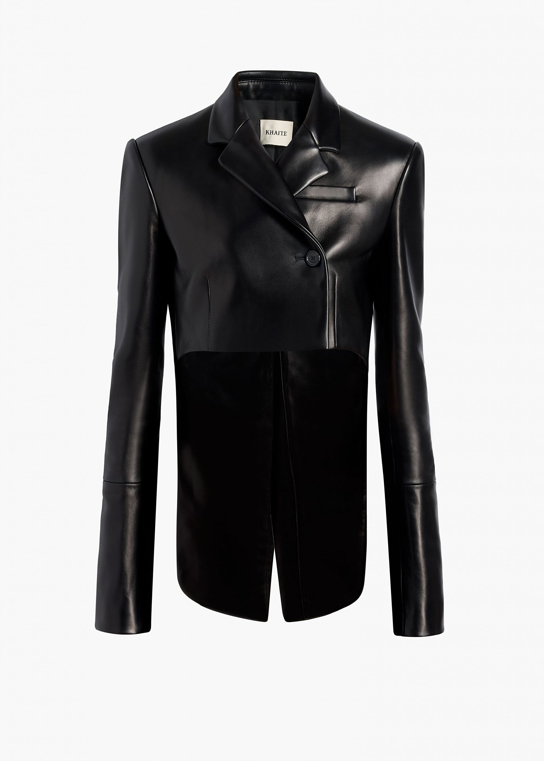 Khaite Worth Jacket in Black Leather