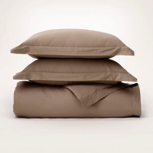 Bollandbranch Percale Hemmed Duvet Set - Walnut