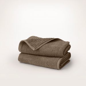 Bollandbranch Turkish Ribbed Hand Towels (Pair) - Walnut