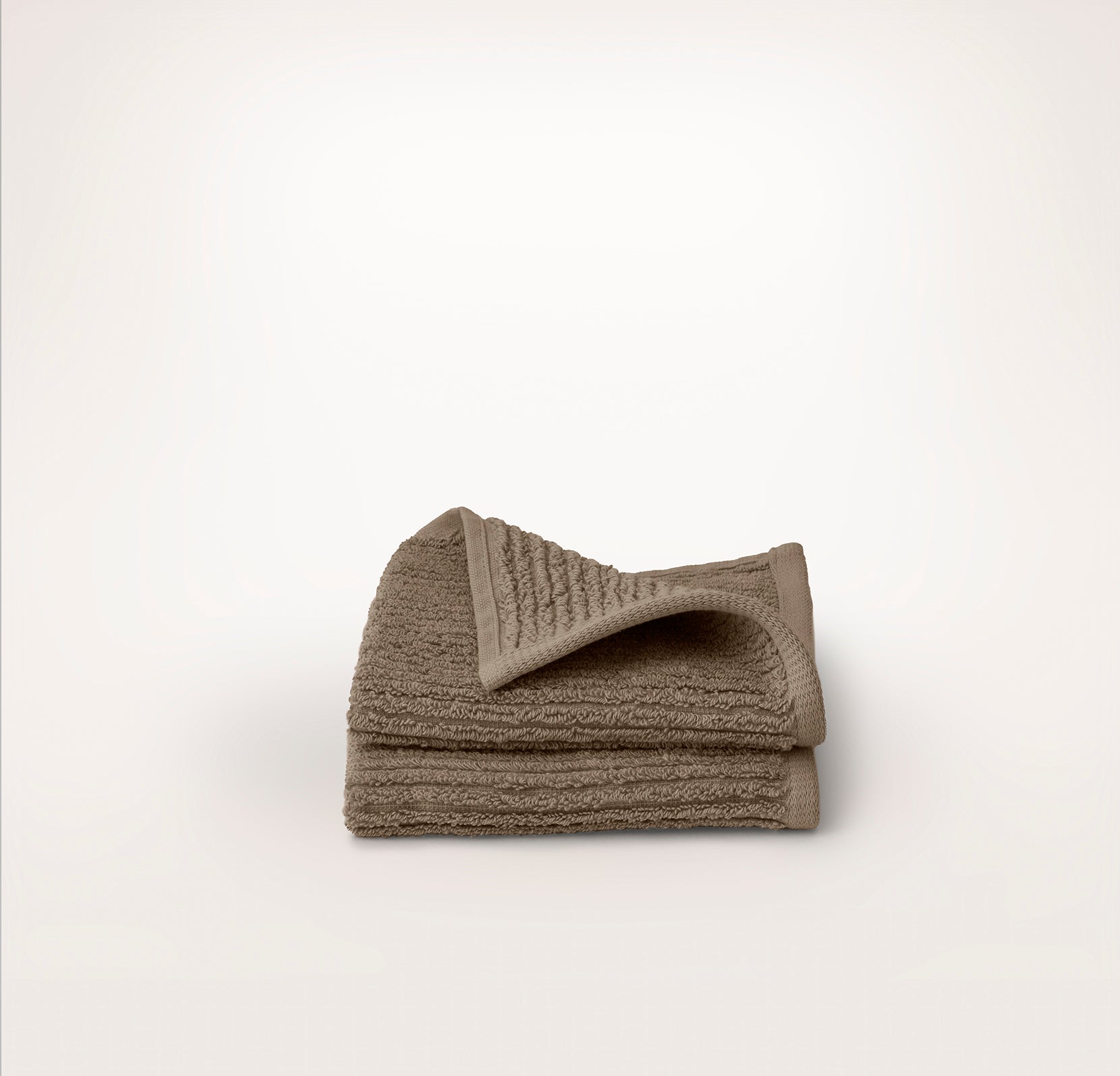 Bollandbranch Turkish Ribbed Washcloths (Pair) - Walnut