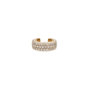 Jacquie Aiche 3 Row Pave Diamond Ear Cuff