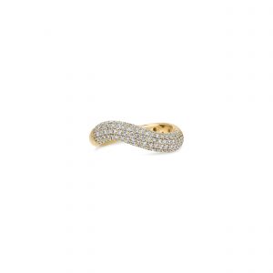 Jacquie Aiche Pave Rounded Dome Wave Ring