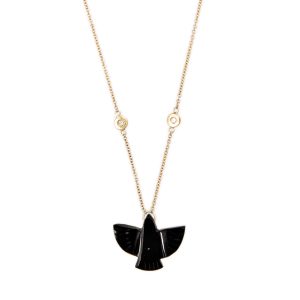 Jacquie Aiche Baby Onyx Thunderbird Necklace