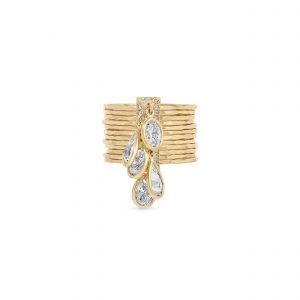 Jacquie Aiche Pave Brick Multi Waif Ring With Large Oval + Teardrop Diamond Shakers
