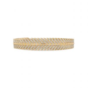 Jacquie Aiche Feather Wing Cuff with Pavé Diamonds