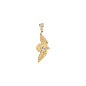 Jacquie Aiche Sophia Diamond + Teardrop Flying Bird Drop Stud