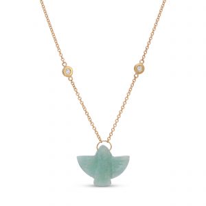 Jacquie Aiche Baby Amazonite Thunderbird Necklace