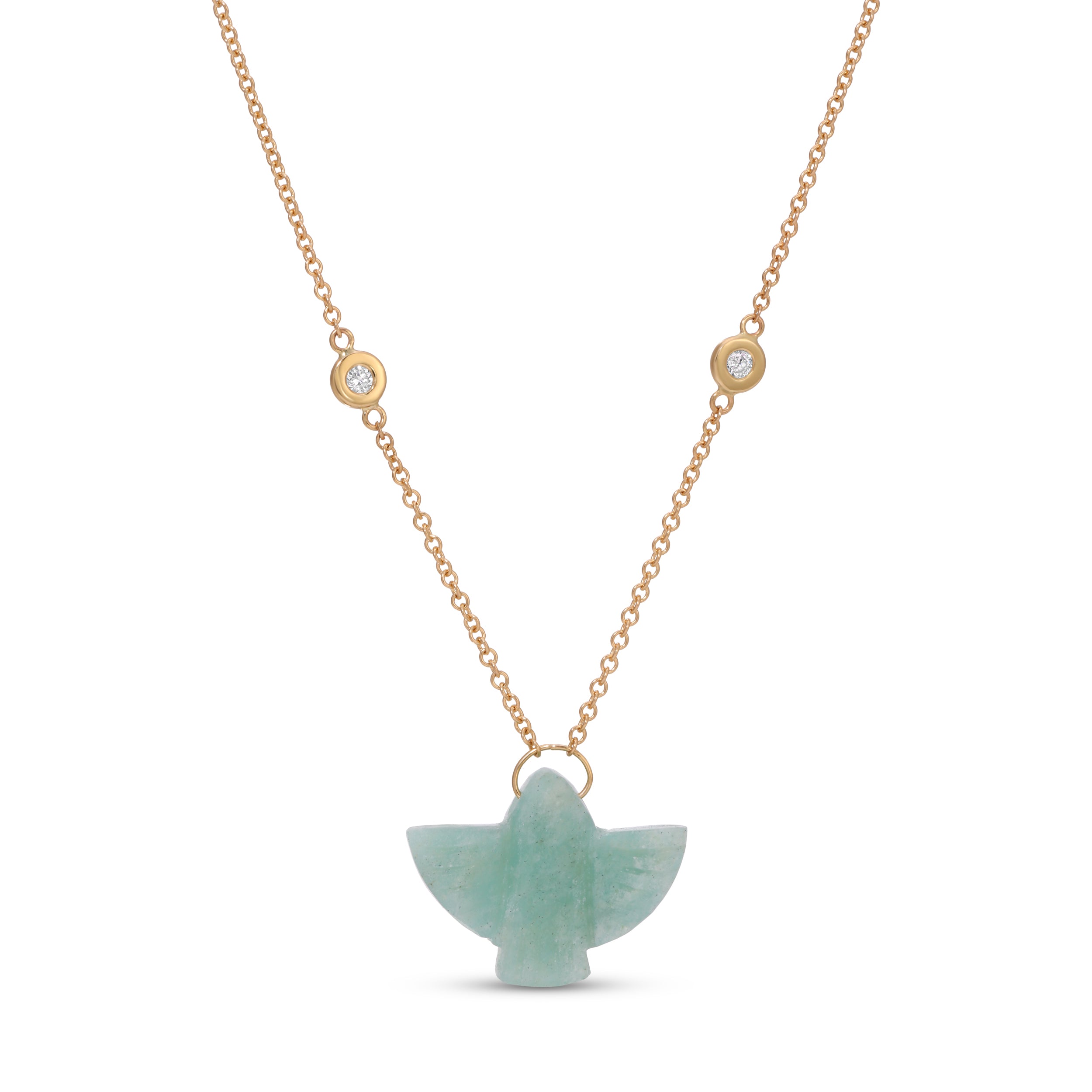 Jacquie Aiche Baby Amazonite Thunderbird Necklace