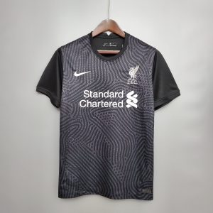 E Jerseys Liverpool Goalkeeper Black Shirt 20/21
