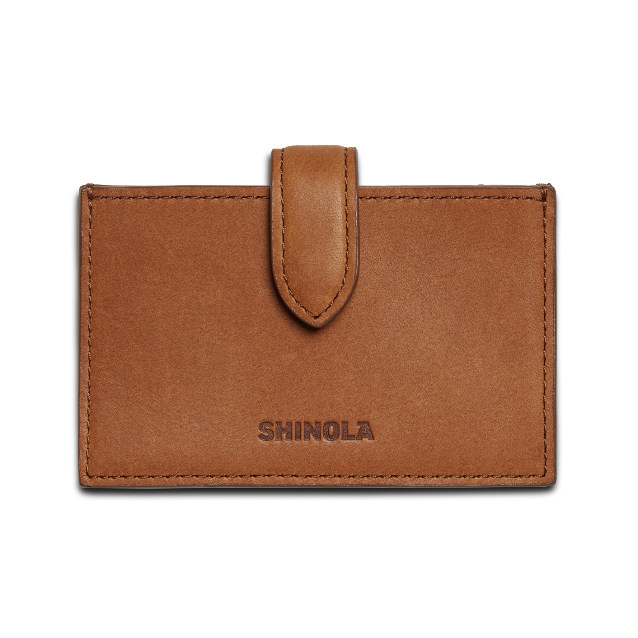 Shinola Accordion Card Case - Tan