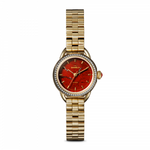 Shinola Gilda Radner Runabout Watch - Red Jasper