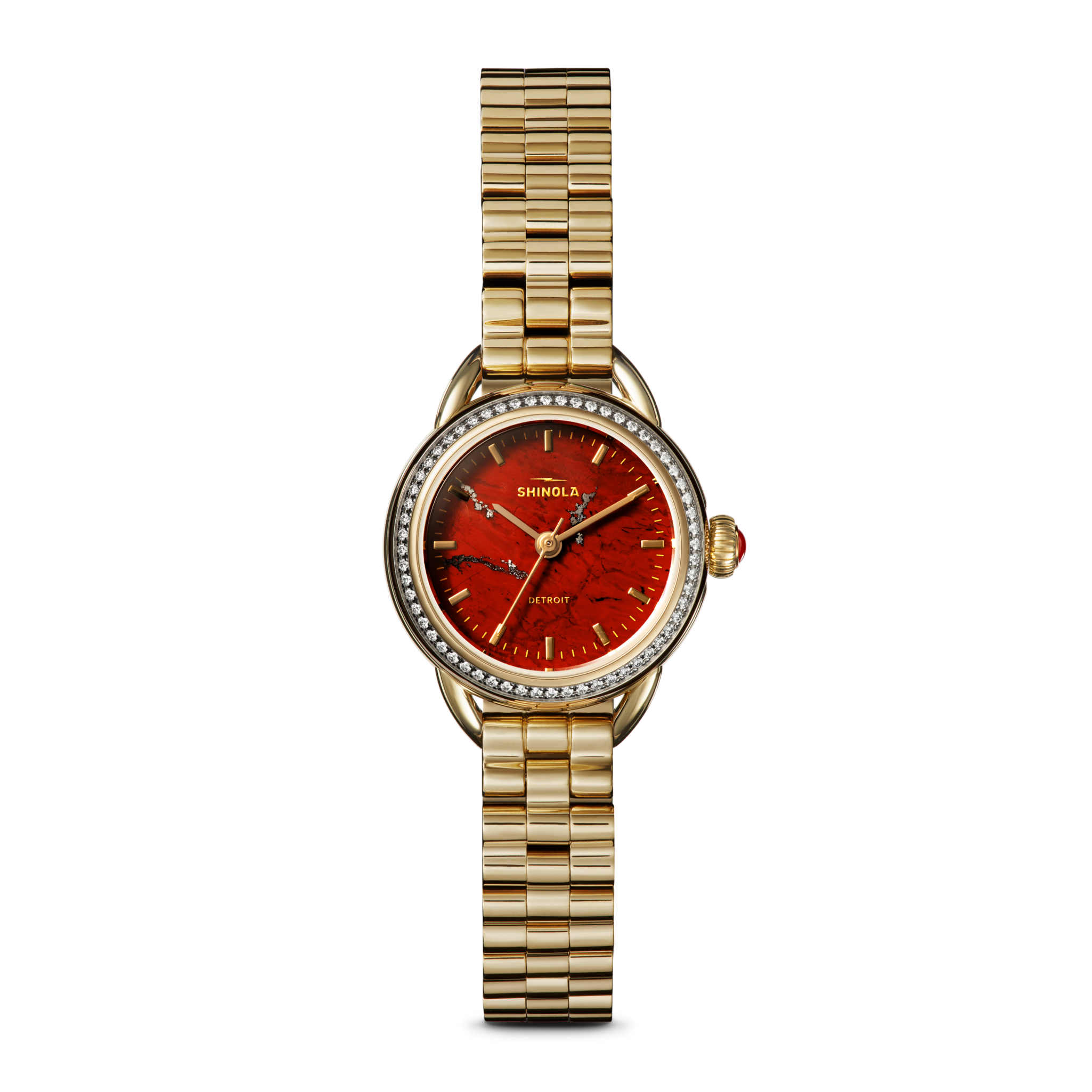 Shinola Gilda Radner Runabout Watch - Red Jasper