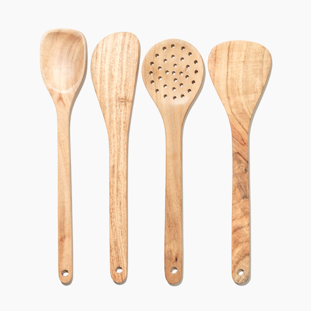 Public Goods Wood Kitchen Utensils Set