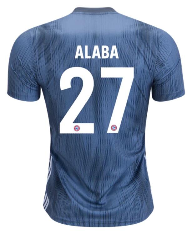 Soccer Jersey Club Alaba Bayern Munich 18/19 Third Jersey