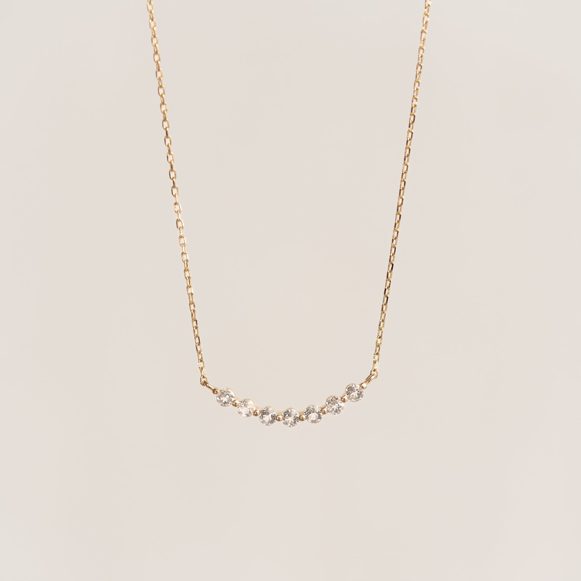 Linjer April Birthstone Necklace 14k Gold - Lab Grown Diamond