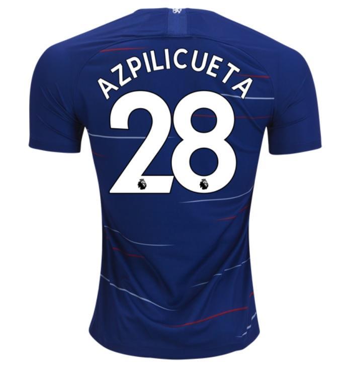 Soccer Jersey Club Chelsea Azpilicueta Home Jersey 2018/19
