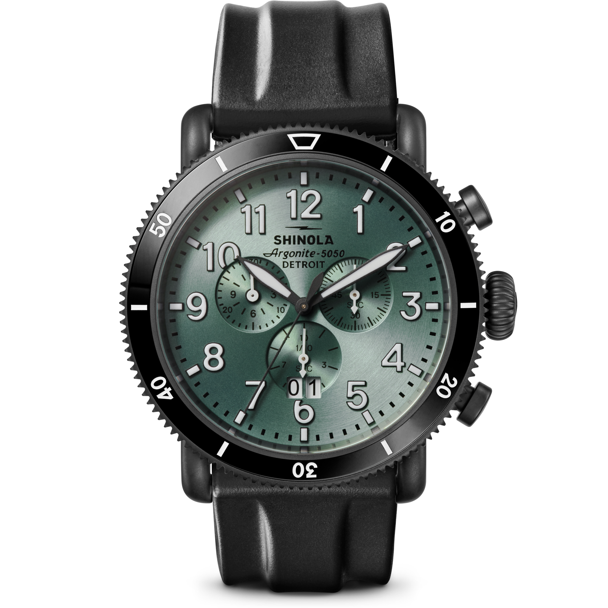 Shinola Runwell Sport Chronograph - Cypress Green