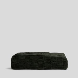 Parachute Basketweave Throw (Evergreen)