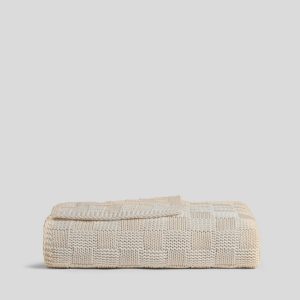 Parachute Basketweave Throw (Natural)